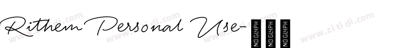 Rithem Personal Use字体转换